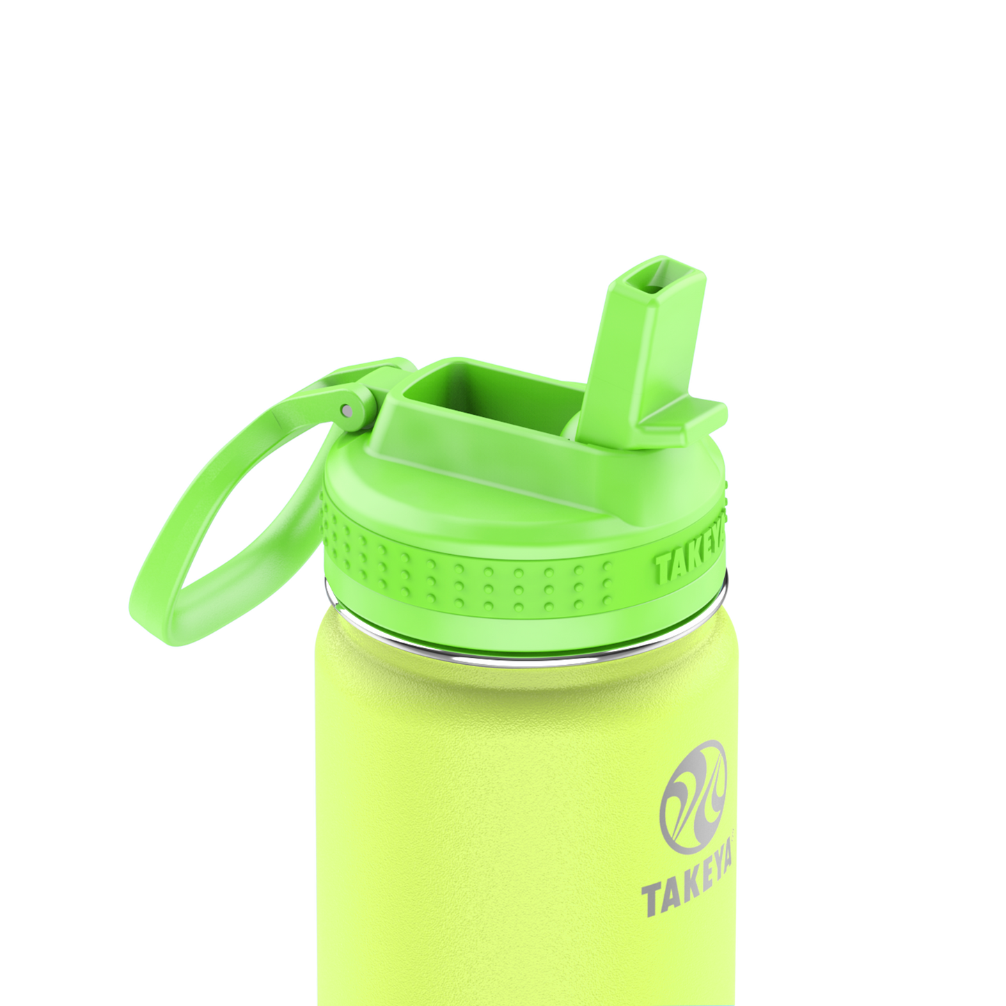 actives-kids-glow-in-the-dark-water-bottle-with-straw-lid-f0 51075-Actives-Kids-Straw-18-GID-LightningGreen-closeup.png