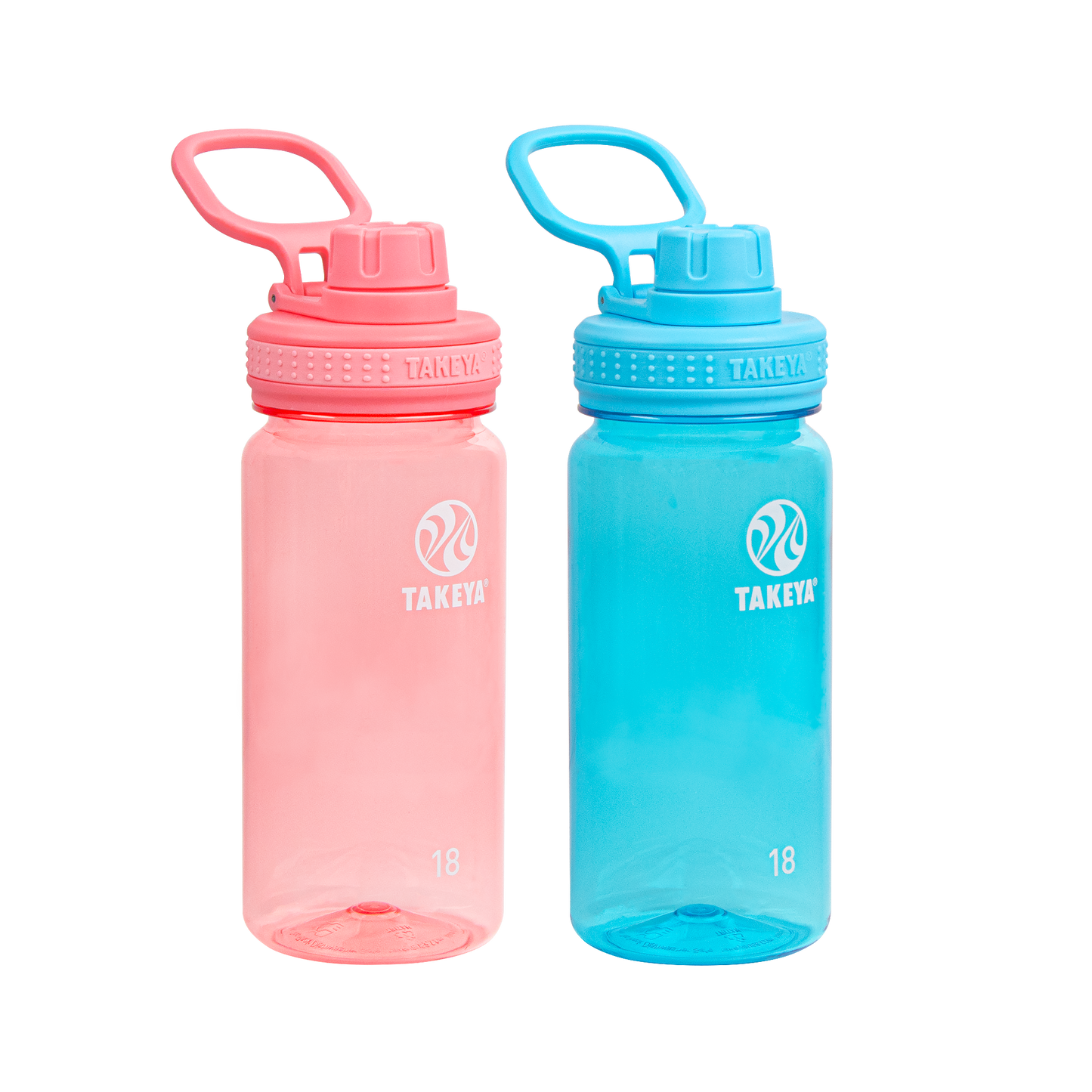 tritan-water-bottle-bundle-with-spout-lid-2-pack-e9 51475-Tritan-Spout-18-2pk-FlutterPink-BreezyBlue-Front_1.png