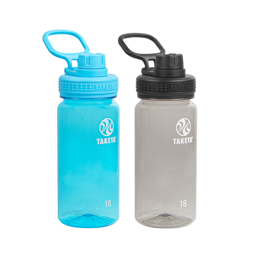 tritan-water-bottle-bundle-with-spout-lid-2-pack-e9 51476-Tritan-Spout-18-2pk-BreezyBlue-StormyBlack-Front_1.png