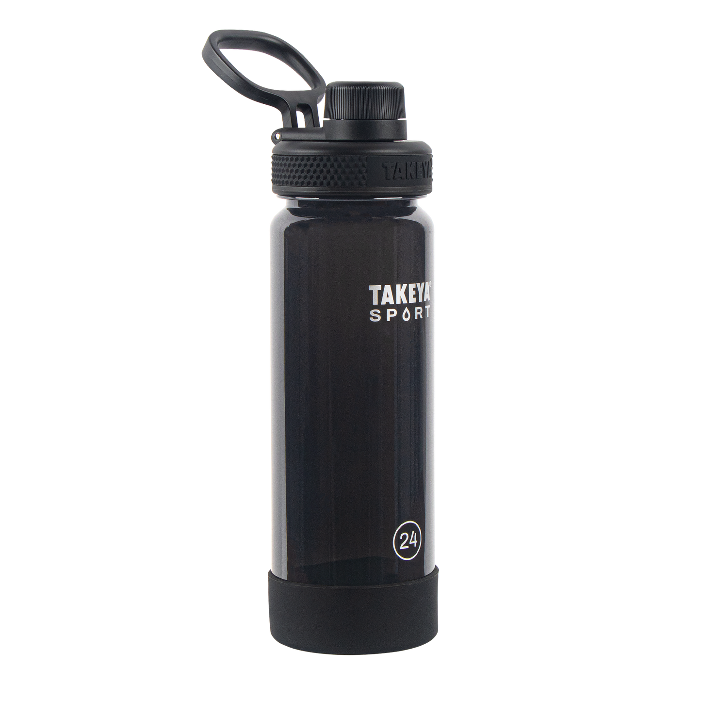 tritan-sport-water-bottle-with-spout-lid-m6 51664-TKS-Tritan-Spout-24-GrandSlamBlack-frontangle.png