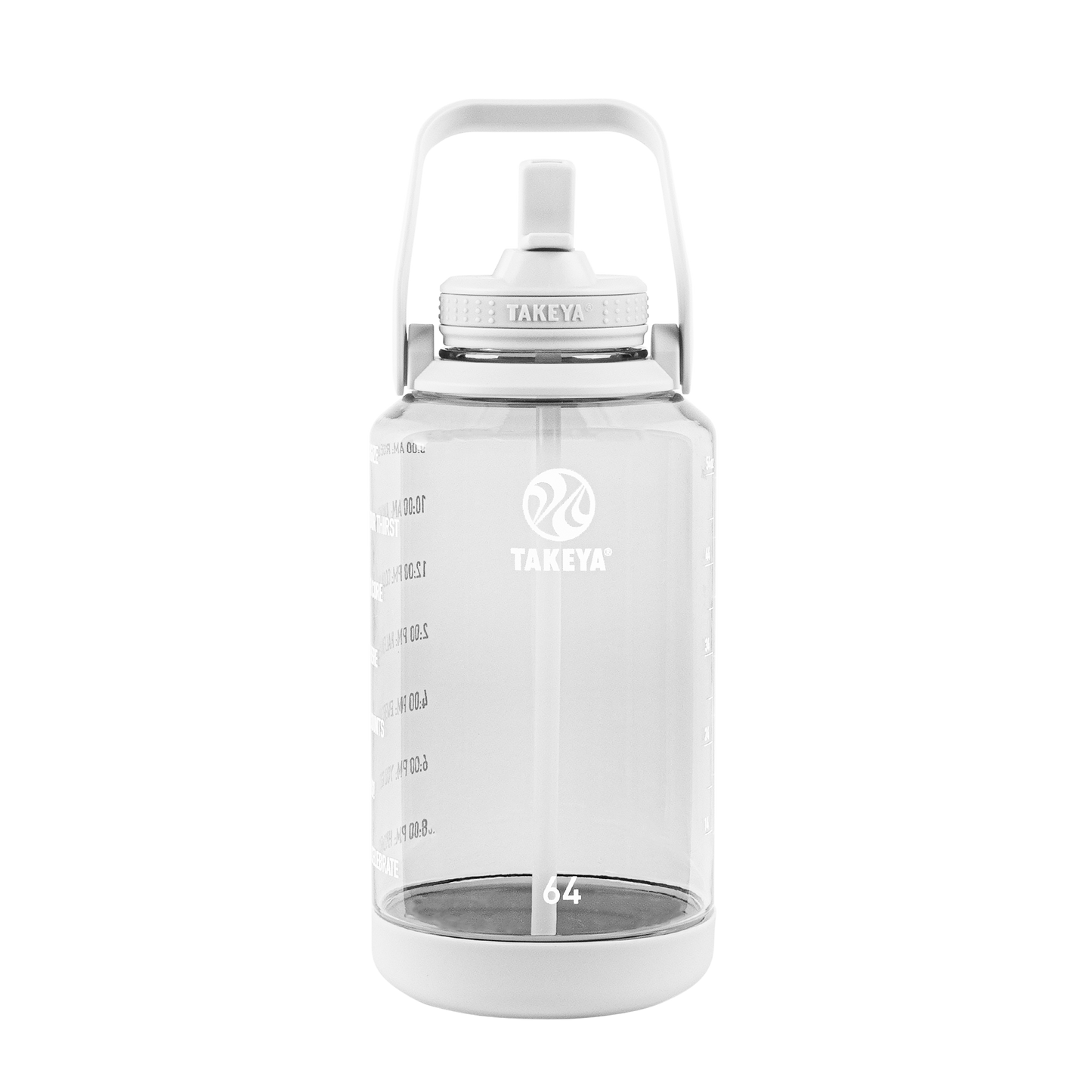 tritan-motivational-water-bottle-with-straw-lid-f5 54142-Tritan-Straw-Motivational-64-WhiteCloud-front.png